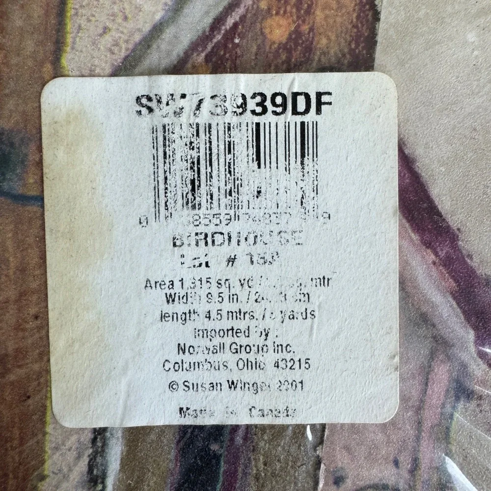 Home Trends Wall Paper Wall Border Country Birdhouses 5‎ Yards NEW in package